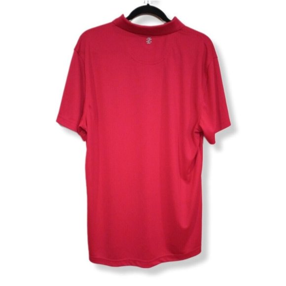 Izod Polo Shirt Adult Large Red Short Sleeve Lightweight Casual Mens. Great Cond - Picture 2 of 6